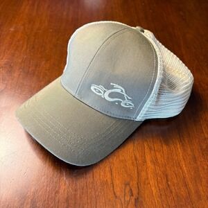 Orange County Choppers OCC Trucker Hat Gray White Mesh Snapback Cap